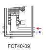 Ventiloconvectoare de pardoseala ingropate ISAN  DYNAMIC FCT40-09 24V